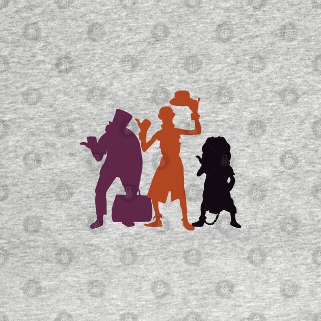 Hitchhiking Ghosts Silhouette Halloween by FandomTrading